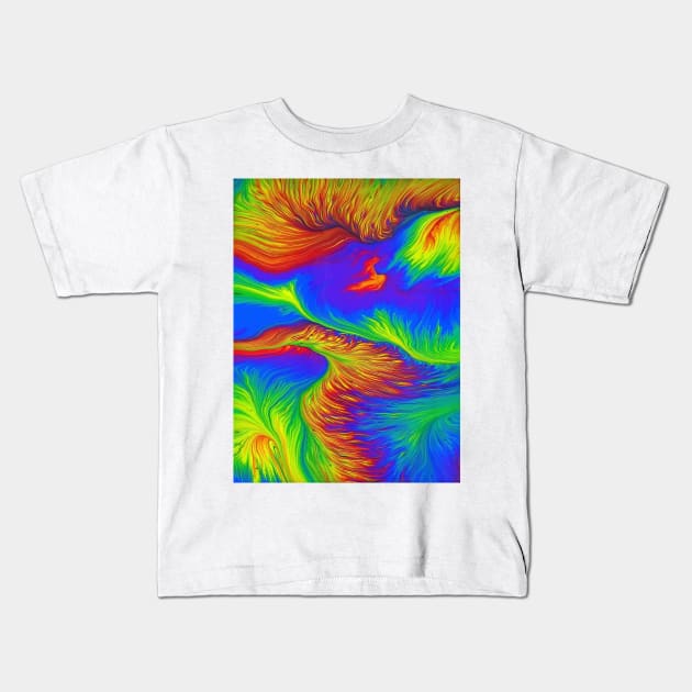 Multicoloured seabed Kids T-Shirt by djil13